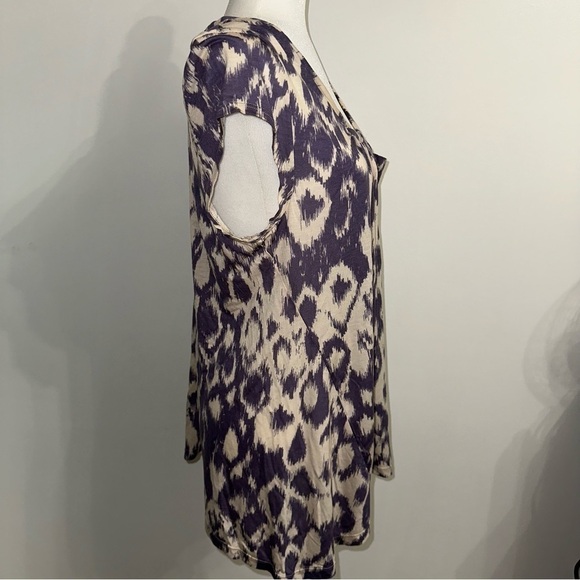 Anthropologie DELETTA Purple Lyocell tunic blouse PP MOTIF size XL - Picture 3 of 11